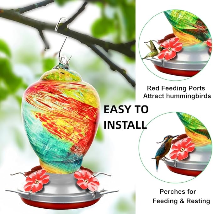 Hummingbird Feeder Bottom Replacement Parts Base Set Includes Feeder Base, Replacement Seal Rings Moat Hook and Brushes (12 Pack)