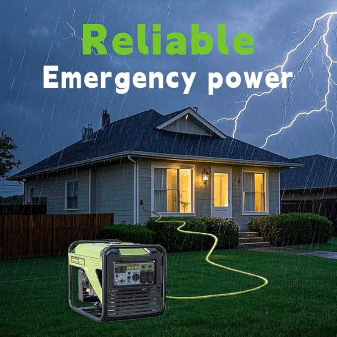 30 Amp Generator Extension Cord (25 Feet) 4-Prong 120/250 Volt 7500W, Lock L14-30P/L L14-30R, 10 Gauge SJTW Locking Power Cord for Manual Transfer Switch ETL