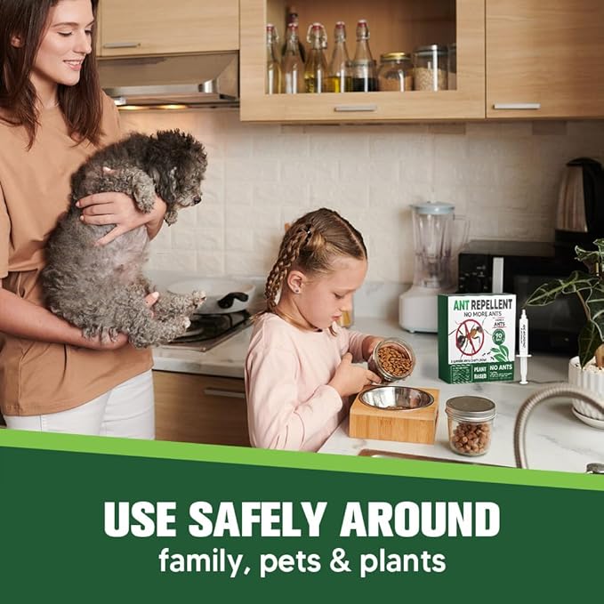 Keep Ants Away Indoor Pet Safe, Get Rid of Ant, Keeps Ants Away from Kitchen/Pantry/Entry Areas, Easy to Use- 6P