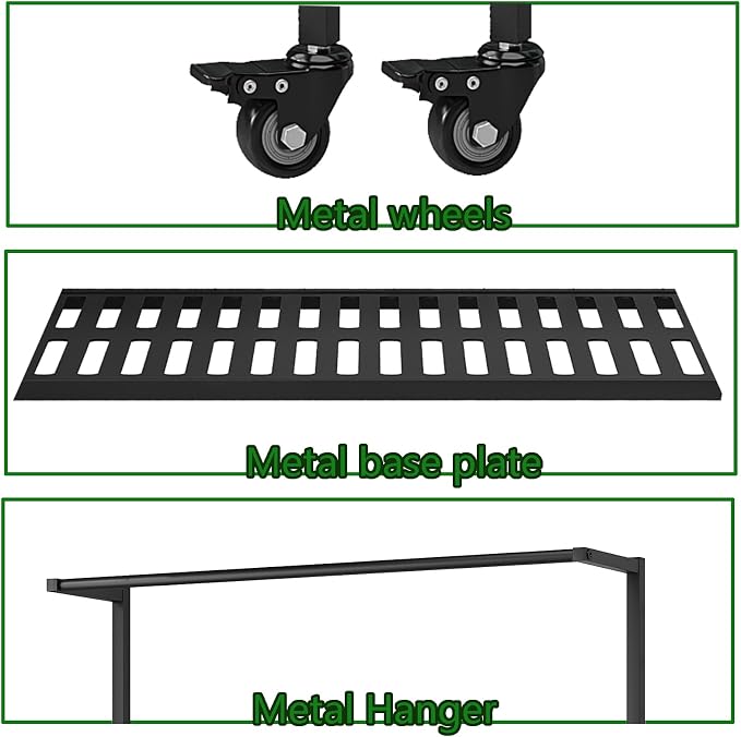 YIZAJIA Plant Stand Indoor 3 Tier Metal Outdoor Tiered Stands Shelf With wheel for Multiple Plants Potted Ladder Plant Holder Table Plant Pot Stand for Window Garden Balcony Living Room