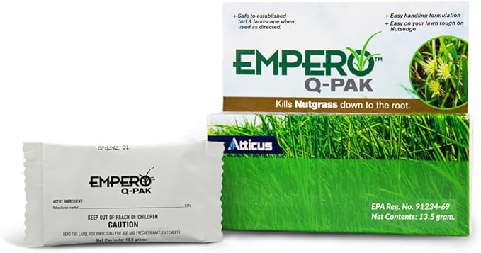 Atticus Empero Q-Pak Nutsedge Killer (13.5 Grams) Turf Herbicide - Kills Nut Grass in Established Lawns, Ornamental Turfgrass, & Landscape Areas (1-Pack)
