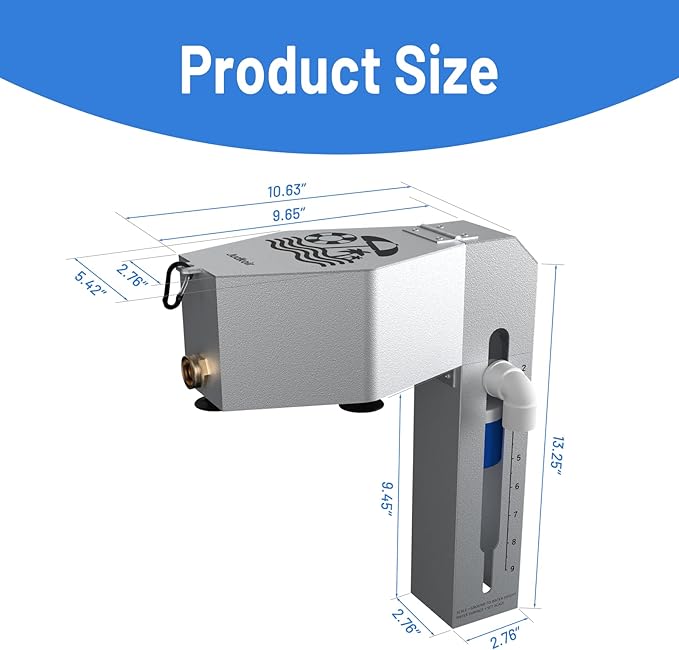 Automatic Pool Filler, Metal Construction with Anti-Corrosion Coating, 2 to 9 Inch Visual Water Level Adjustment, Pool Water Leveler Auto Fill, Pool Stuff, Swimming Accessories