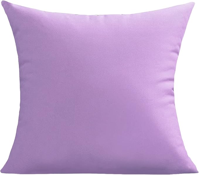VAKADO Outdoor Waterproof Throw Pillow Covers 18X18 Set of 2 Decorative Purple Patio Furniture Cushion Cases Outside Decor for Couch Garden Bench Porch