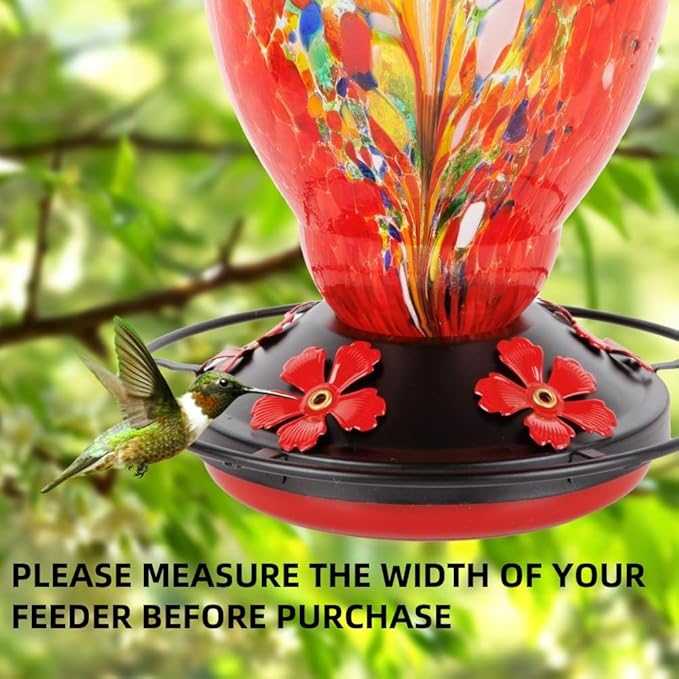 2 Pack Hummingbird Feeder Base Replacement Part Accessories Set - Includes 2 Pcs Bottom Base, Moat Hooks, Seal Rings, Brushes and Hanging Ropes (2, Black)