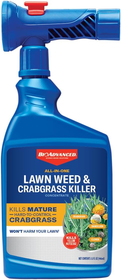BioAdvanced All-in-One Lawn Weed & Crabgrass Killer, Ready-to-Spray, 32 oz