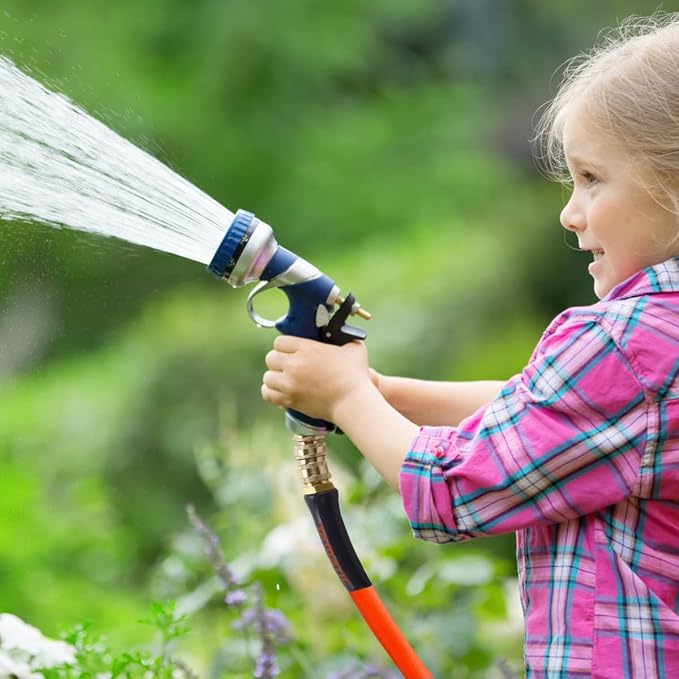 YAMATIC Impact Sprinkler on Adjustable Tripod Base, Garden Hose Quick Connect Water Hose Fittings - 3/4" Thread