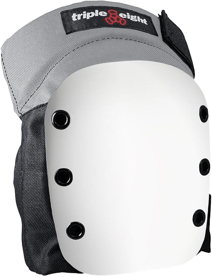 Triple Eight Street Knee Pads for Skateboarding and Roller Derby with Adjustable Straps (1 Pair)