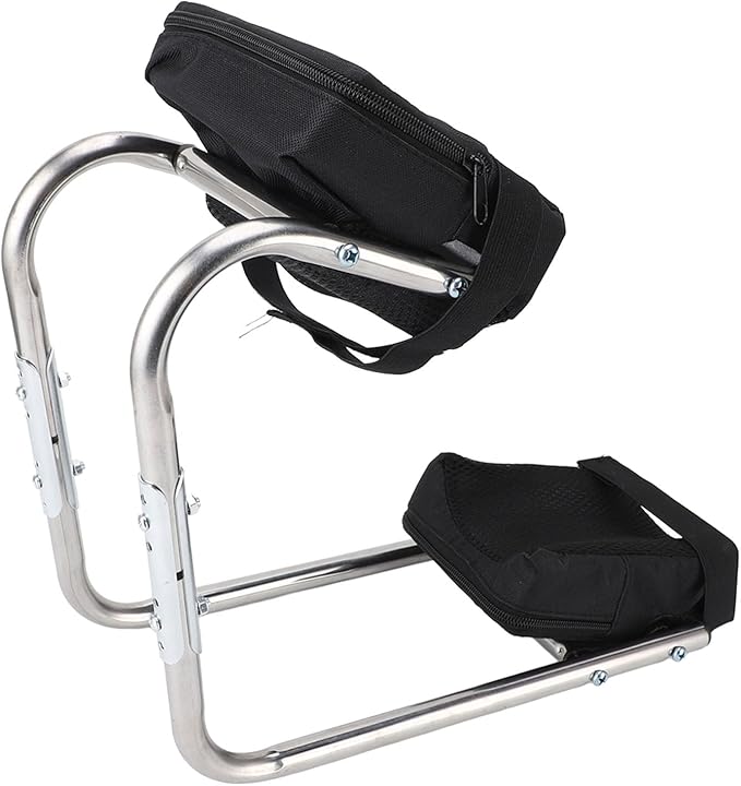 Knee Seat Gardening Tool,Stainless Steel Ergonomic Ankle Support Multifunctional Knee Seat Leg Brace for Gardening Work