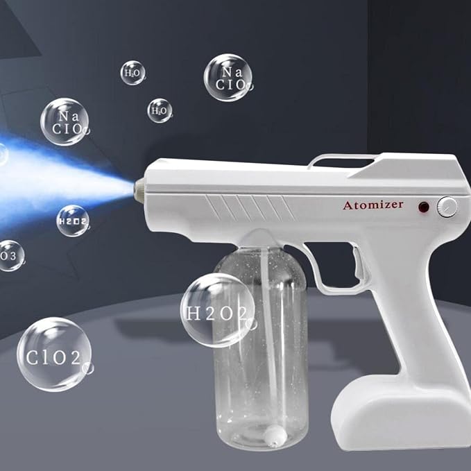 800ml Rechargeable Cordless Fogger ULV Sprayer for Home & Office Dis | Portable Handheld Machine - Safe, Easy to Use | Electric Nano Mist, Sanitizing Spra - Plastic Nozzle