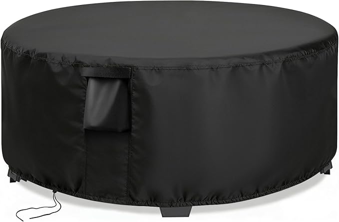Outdoor Round Table Cover 36 Inch, Waterproof Patio Coffee Table Covers, Patio Small Round Furniture Cover - 36 x 18 Inch