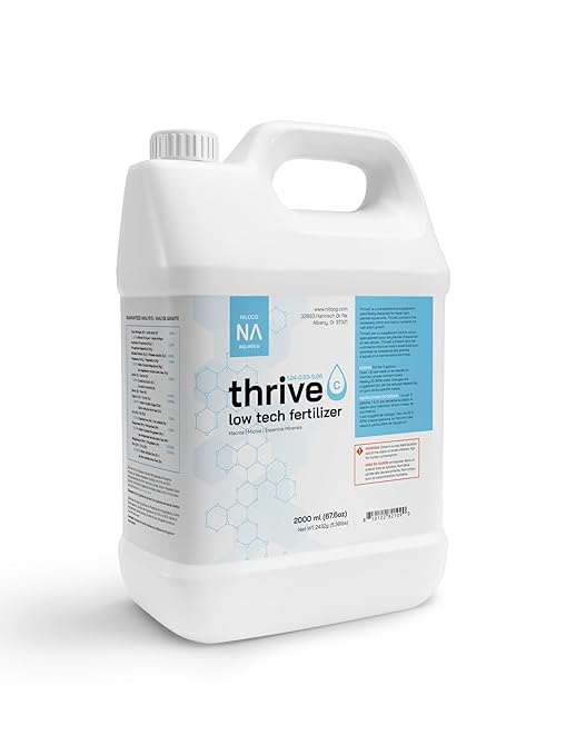 Thrive C Liquid Aquarium Plant Fertilizer – All in One Plant Food – 2000ml – Specialized Fertilizer for Low Tech Tanks – Comprehensive nutrients – Aquarium Nutrition