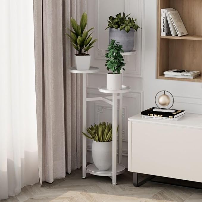 Takywep Corner Plant Shelving Multi-Layer Heavy Duty Metal Flower Pot Stand for Patio Garden Balcony Living Room Bedroom