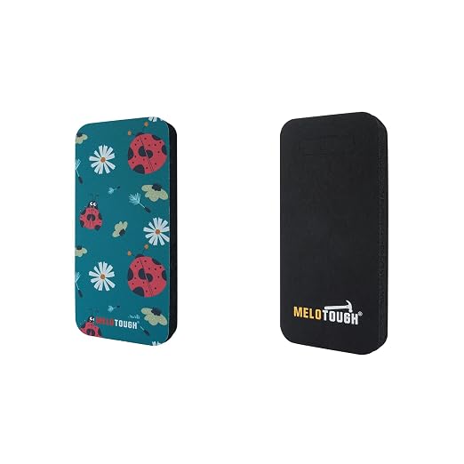 MELOTOUGH Garden Kneeling Pad, 1" Thick Soft NBR Foam Kneeling Pads for Gardening, Cleaning, Work - Lightweight & Comfortable, 15.75"x7.2" (Ladybug & Black)