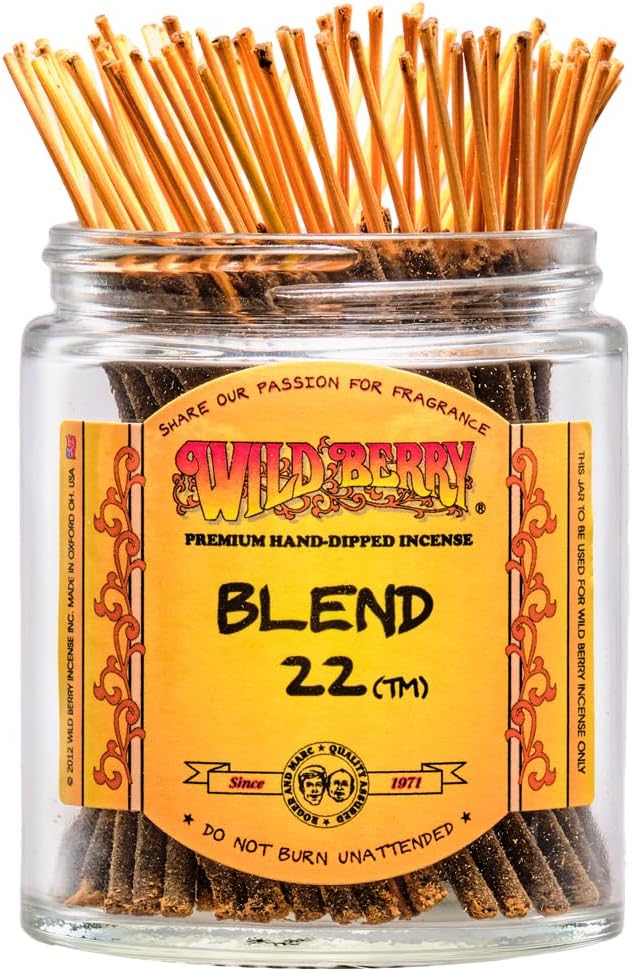 Wild Berry Shorties Incense Sticks - Hand Dipped in The USA (100 Count) - 4 inch (Blend 22)