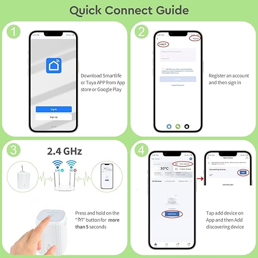 WIFI Automatic Plant Waterer, DIY Automatic Drip Irrigation Kit for 10 Potted Plants, Auto & Manual & Delay Watering Mode/Water Shortage Alert/Irrigation Records,Compatible w Alexa Tuya/Smart Life App