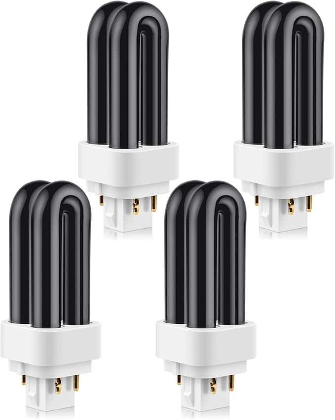 PACETAP 4 Pack 41050 7W Replacement Bulbs for Dynatrap DT1050 DT1100 DT1250, 1/2 Acre Replacement Bulb U Shape Replacement Bulbs Light for DynaTrap