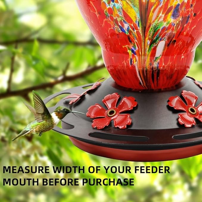 2 Pack Hummingbird Feeder Base Replacement Part Accessories Set - Includes 2 Pcs Bottom Base, Moat Hooks, Seal Rings, Brushes and Hanging Ropes (2, Black-2)