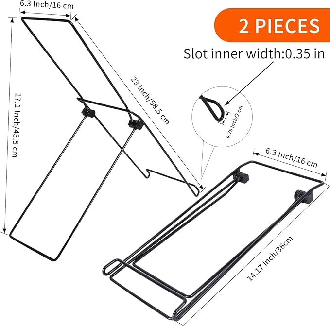 2 Pack Solar Panel Stand, Folding Solar Panel Stand, No Fixed Installation Required Sturdy and Lightweight Suitable for Less Than 0.35 Inches Thick