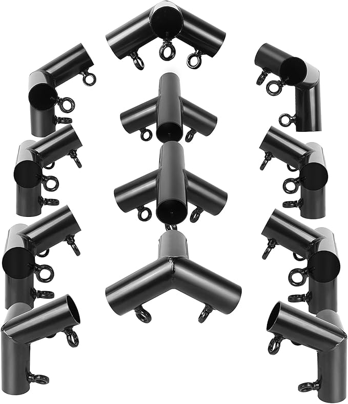 Aoneky 1'' Corner Canopy Fitting Couplers Kit - Fits 3/4" EMT - Frame Carport Connectors (8-Legs Canopy Top Kit)