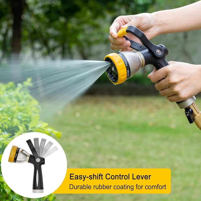 FANHAO Professional Heavy Duty Garden Hose Nozzle Fireman's Water Nozzle