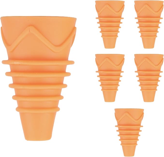 BUGEZE USA Bottle Top Fly Trap [6 Pack - Orange]