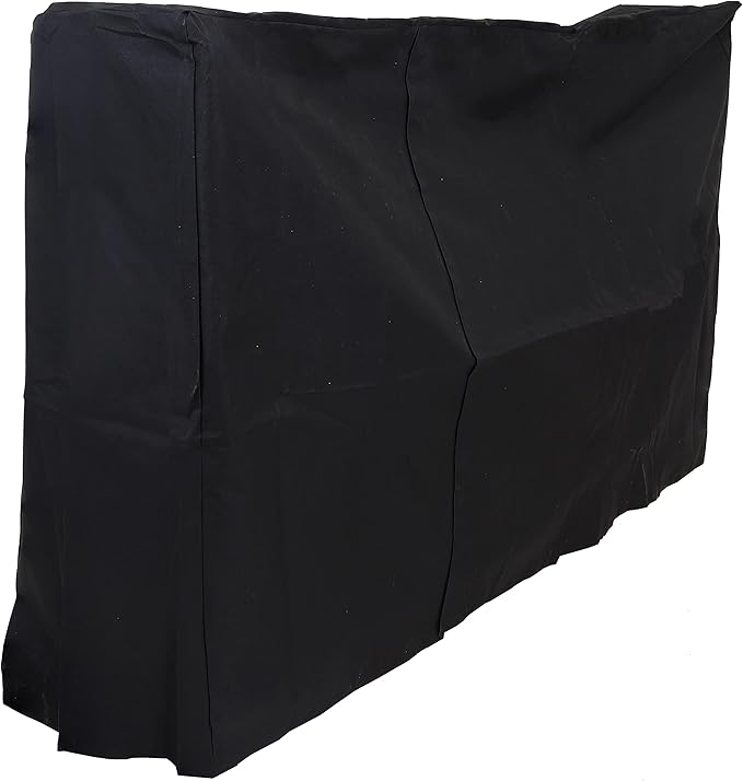 Sunnydaze 6-Foot Firewood Log Rack Cover - Heavy-Duty Weather-Resistant PVC Construction - Black