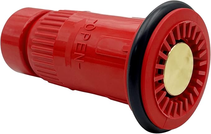 SAFBY Fire Hose Nozzle Thermoplastic Fire Equipment Spray Jet Fog (1" NPSH/NPT)