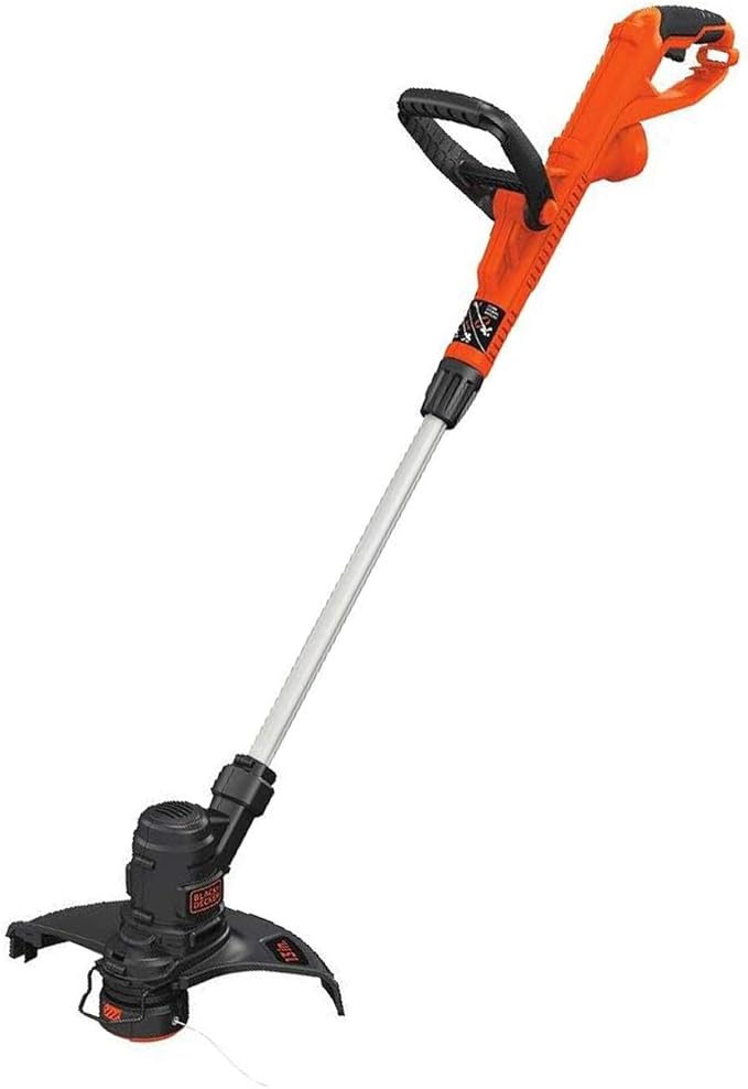 American Lawn Mower Company 1304-14GC 14-Inch 5-Blade Push Reel Lawn Mower with Grass Catcher, Mint & Black+Decker ST8600 5.0 AMP String Trimmer, 13 Inches
