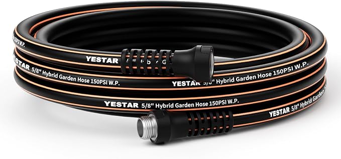 Garden Hose 15ft,Water Hose Heavy Duty,Flexible and Durable, Lightweight Hybrid Hose with Swivel Handle,Leakproof Hose Male to Female Fittings