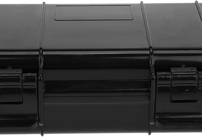 SIXRUN Outdoor Shockproof Sealed Storage Case, Model B, Black, ABS Material, Waterproof, 7.5x4.7x2.0 Inch