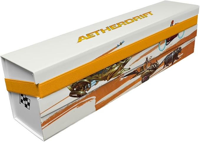 Ultra Pro - Aetherdrift Finish Line Bundle Key Art 500+ Flat Pack Storage Box for Magic: The Gathering, Portable Card Organizer, Collapsible Trading Card Storage, MTG Accessory