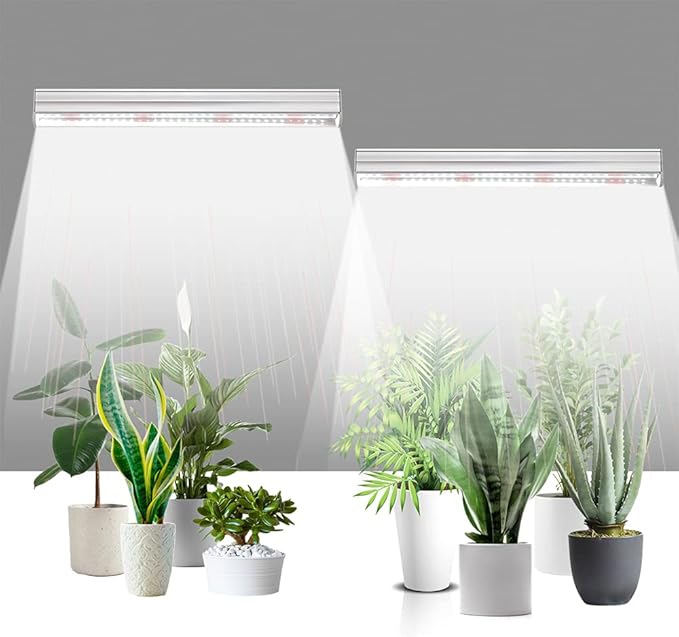 LED Grow Light Bars for Indoor Plants, Sunlight Grow Lamp Full Spectrum Growth Light Strip for Greenhouse Plant Grow Shelf