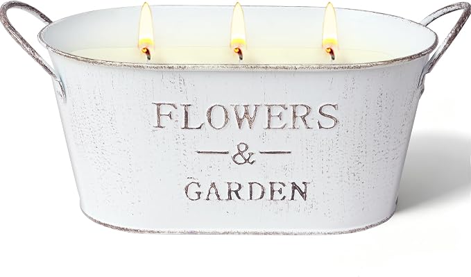 Citronella Candles Outdoor, 30oz Large Citronella Candles for Patio Yard Home, 3-Wick Natural Soy Wax Lemongrass Scented Candle, 150 Hours Long Lasting Burning Candle for Garden Balcony Camping