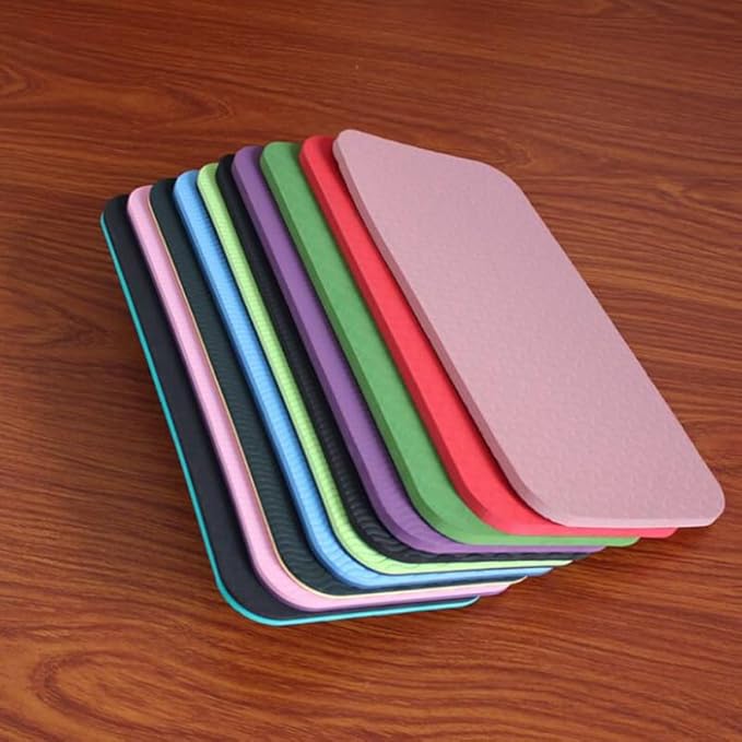 BESPORTBLE Exercise Kneeling Pad - Thick Tpe Knee Cushion for Yoga and Pilates Floor Workouts 13.38 X 6.69 X 0.23 Inch 12 Pieces Random Colors