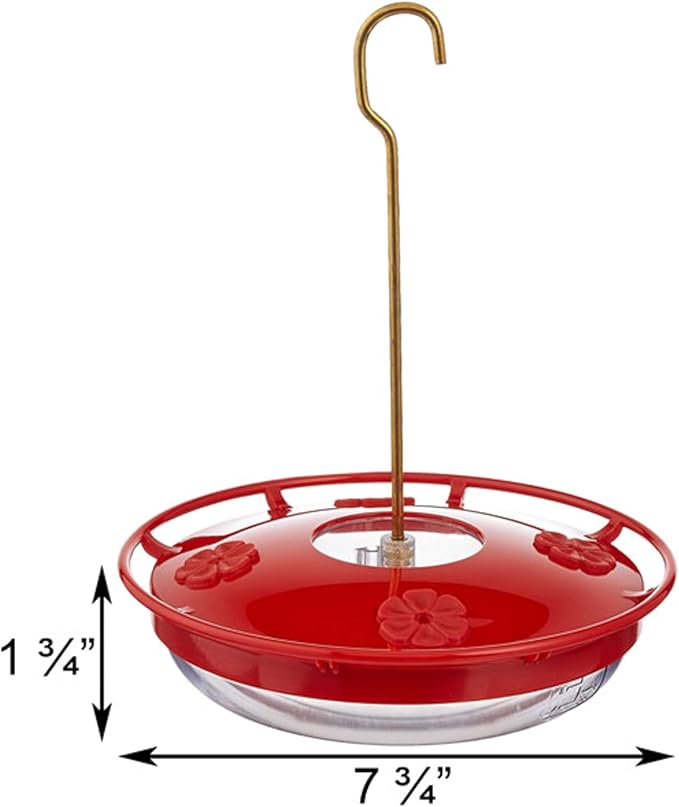 Aspects HummZinger HighView 12 Oz Hanging Hummingbird Feeder - 429, Red