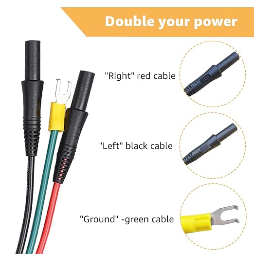 Generator Parallel Cables for Honda EU1000i,EU2000i, EU2000i Companion, EU2200i, EU3000i Handi Power Equipment Cables - Replaces 08E93-HPK123HI