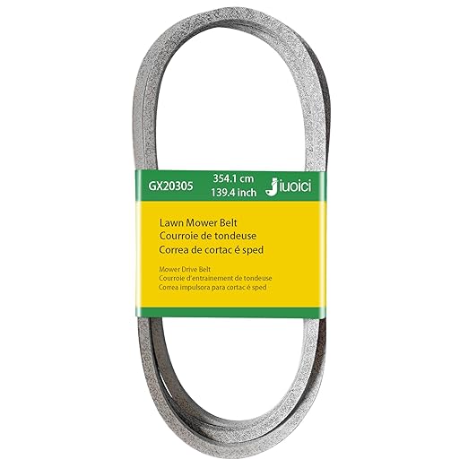 Upgraded Deck Belt GX20305 GY20571 Compatible with John Deere 48 Inch Deck Lawn Tractor Mower L120 L130 L2048 L2548, 139.4 Inch Length Belt, More Durable and Reliable, Easy to Install