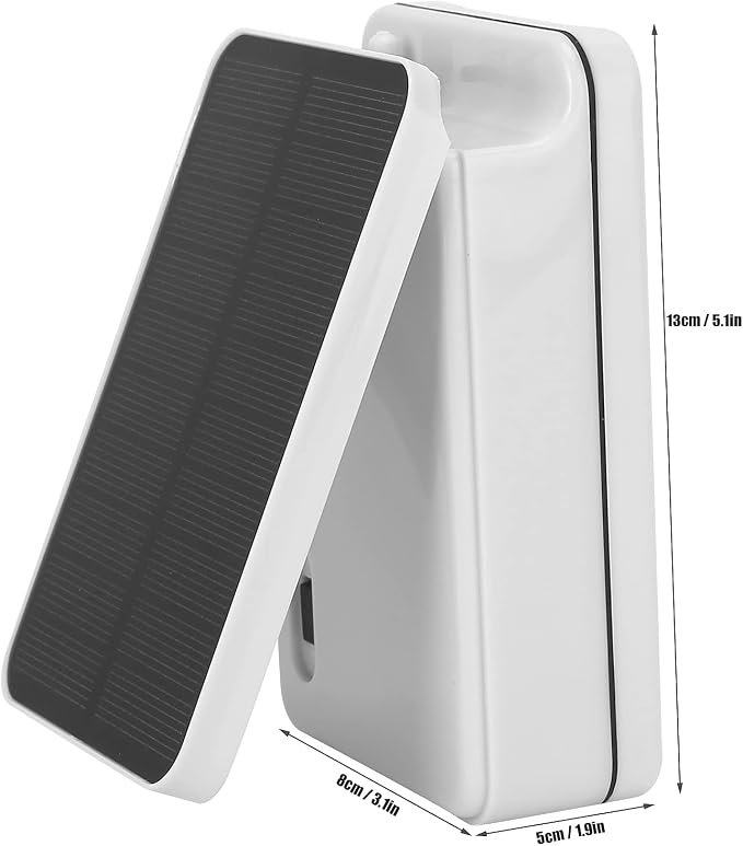 Solar Air Pond Pump, Portable Solar Fish Oxygen Pump, 2200mAh Large Capacity Battery Overcharge Protection Air Pump