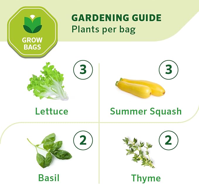 Coolaroo 2-Pack 5 Gallon Heavy Duty Plant/Vegetable/Herb/Fruit Breathable Fabric Grow Planter Pot Bags with Handles, Desert Sand