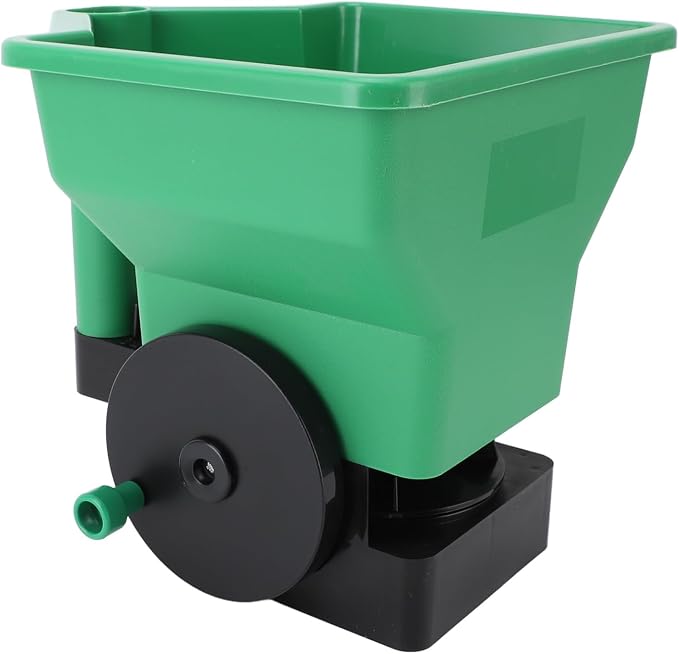 3L Manual Handheld Spreader,Ergonomic Lawn Garden Fertilizer Spreader for Seeds, Salt, Granules Lightweight, Labor Saving Design for Even Distribution