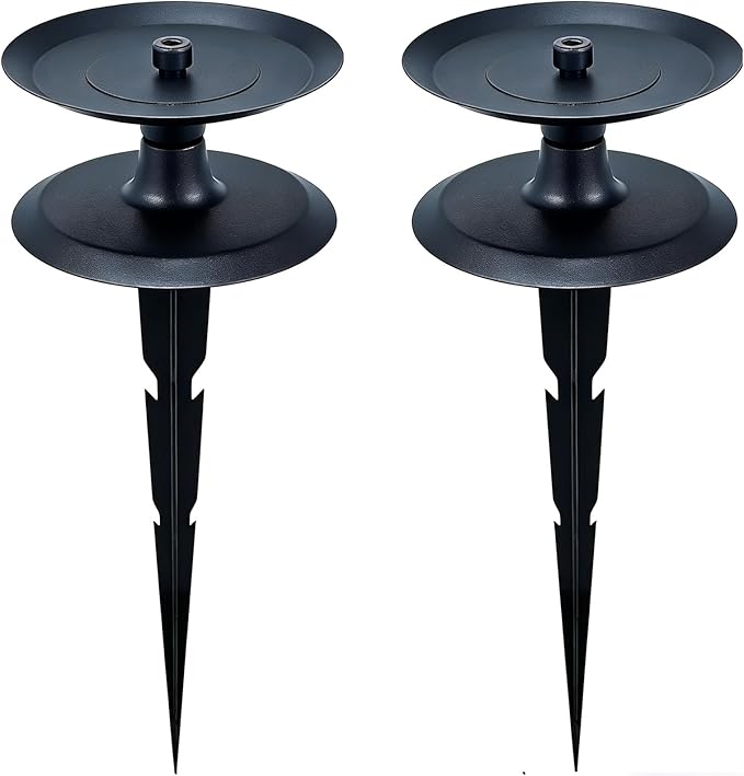 JMBay 2 PCS Garden Hose Guide Spike, Heavy Duty Pure Metal Hose Guide Stake, Hose Guides for Garden Decorative, Rustproof Coated Garden Hose Stake for Yard Lawn, Hose Roller Guide
