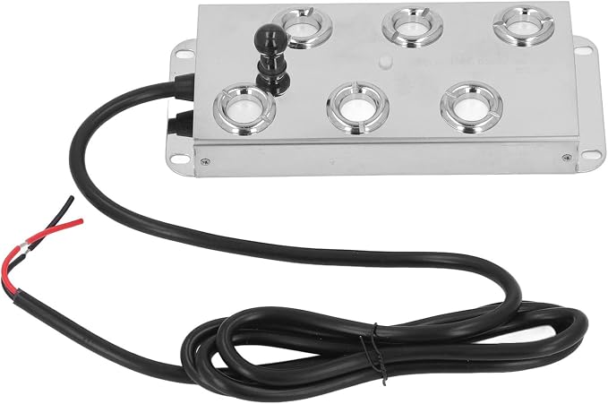Focket Ultrasonic Fog Creator, 6 Heads Quiet Fogger IP67 1.5 m Cable 304 Stainless Steel for Landscape Halloween with Easy to Use Design