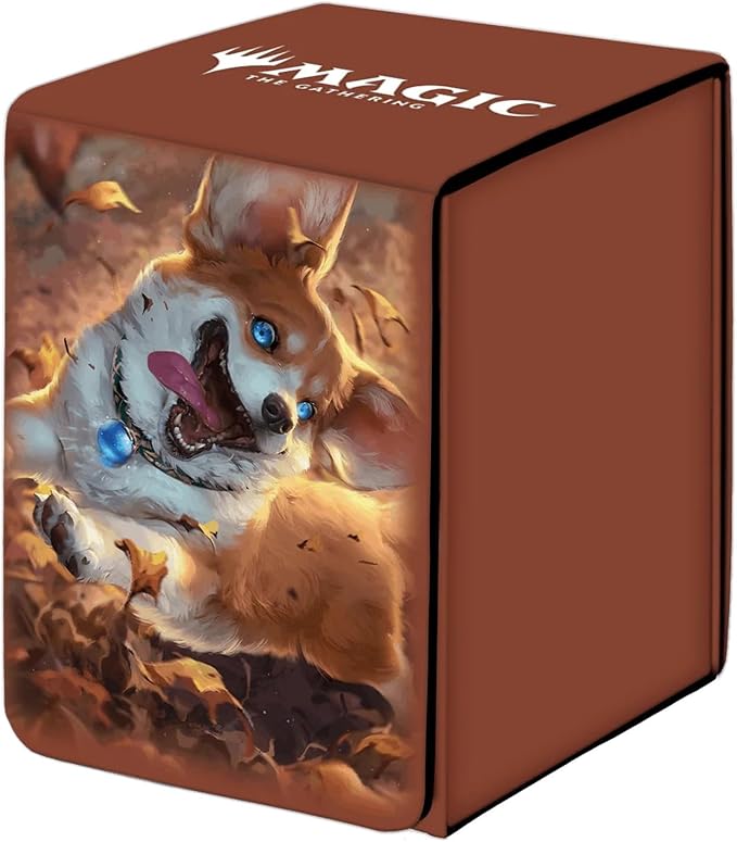 Ultra Pro - Mana 8 Alcove Edge Deck Box - Lotus for Magic: The Gathering, Store & Protect up to 100 Standard Size MTG Cards, Great for Commander Deck, Side Loading Deck Box, Premium Leatherette