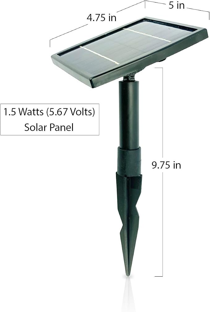 AEO Solar Powered Air Pump Kit: one Airing Stone, 16GpH Air Pump & 1.5W Solar Panel for Fish Pond, Aquaculture, Hydroponics, Bubbleponics