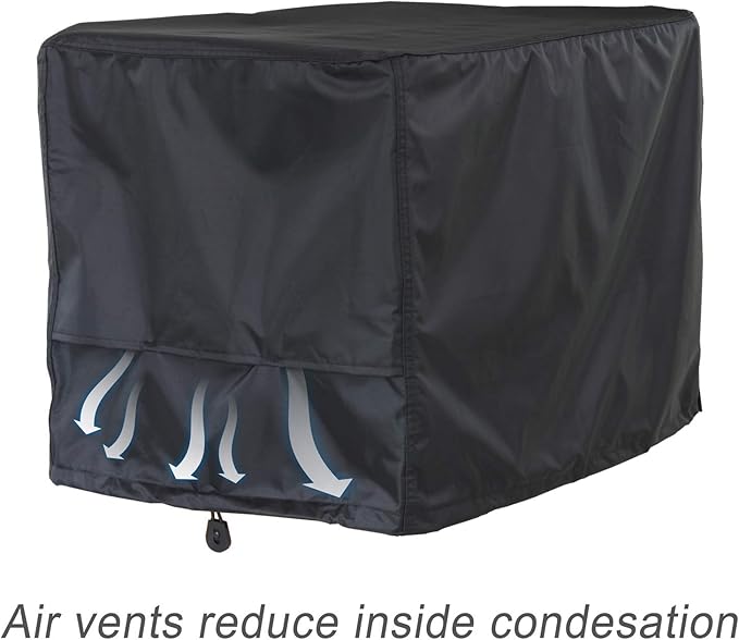 Porch Shield Waterproof Universal Generator Cover 38 x 28 x 30 inch - for Most Generators 5500-15000 Watt, Black