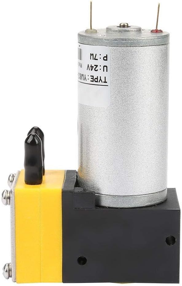 Diaphragm Mechanism, Diaphragm Pump Mini Diaphragm Air Compressor 24V 0.4-1L/min Miniature Diaphragm Pump Vacuum Pump for Air/Liquid