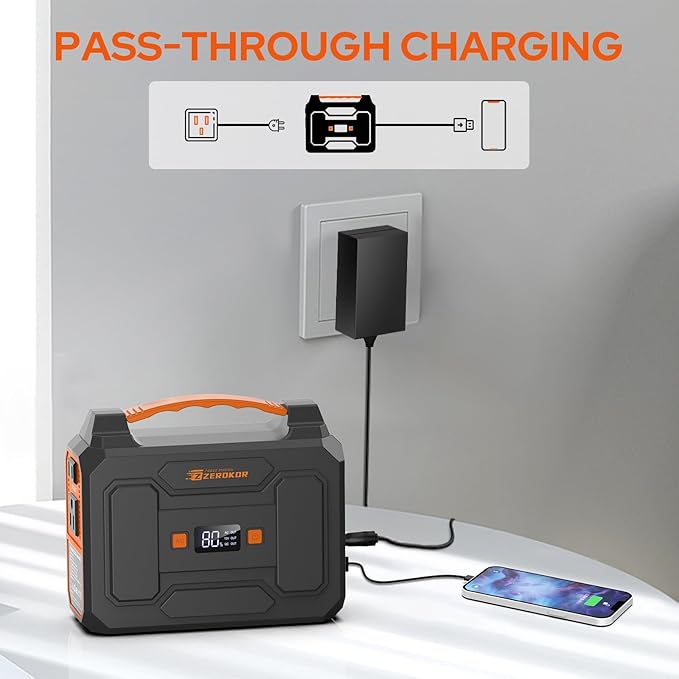 Portable Power Station Generator 100W External Lithium Battery Pack with USB-C, 110V Power Pack with AC Outlet Power Bank Generator for Camping Home RV Vanlife