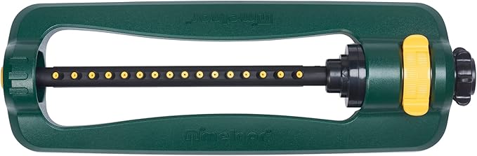 Melnor 65148AMZ TurboTek Oscillating Sprinkler, 2,800 sq. ft., Quick Connect Bundle, 16 Precision Nozzle, Green, Yellow