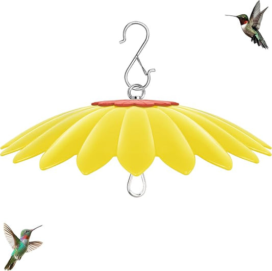 13.5 inch Flower Rain Guard for Bird Feeder,Hummingbird Feeder Shade Dome Cover,Umbrella Cover for Bird House for Outdoor,Squirrel Guard(Yellow)