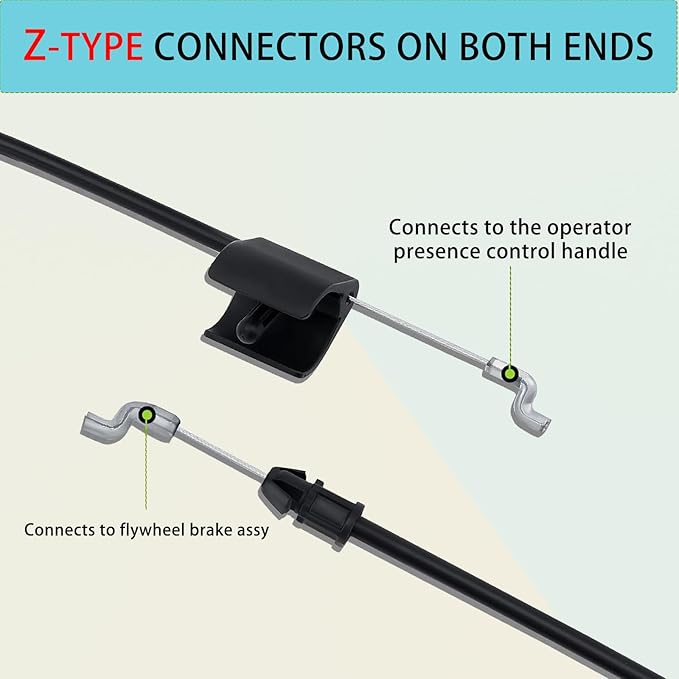 532183567 Safety Control Cable,for Craftsman Poulan 183567 532183567 182755 532182755 5321835-67 Lawn Mower Push Mower Weed Eater Stop Cable Throttle Cable Engine Zone Control Cable Replacement Parts